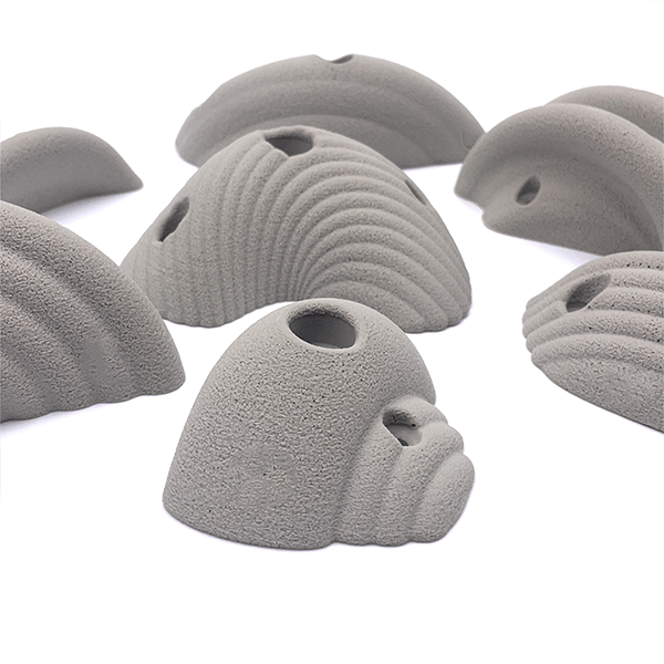 Exclusive Designer Wave Rock Wall Holds | One Color | Bolt On AND Screw On - Smart Playrooms