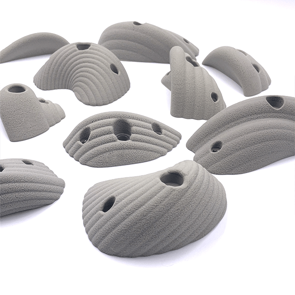 Exclusive Designer Wave Rock Wall Holds | One Color | Bolt On AND Screw On - Smart Playrooms