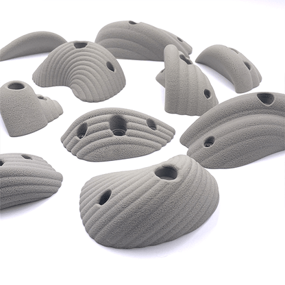 Exclusive Designer Wave Rock Wall Holds | One Color | Bolt On AND Screw On - Smart Playrooms