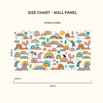 Fantastic Rainbow Wallpaper - Smart Playrooms