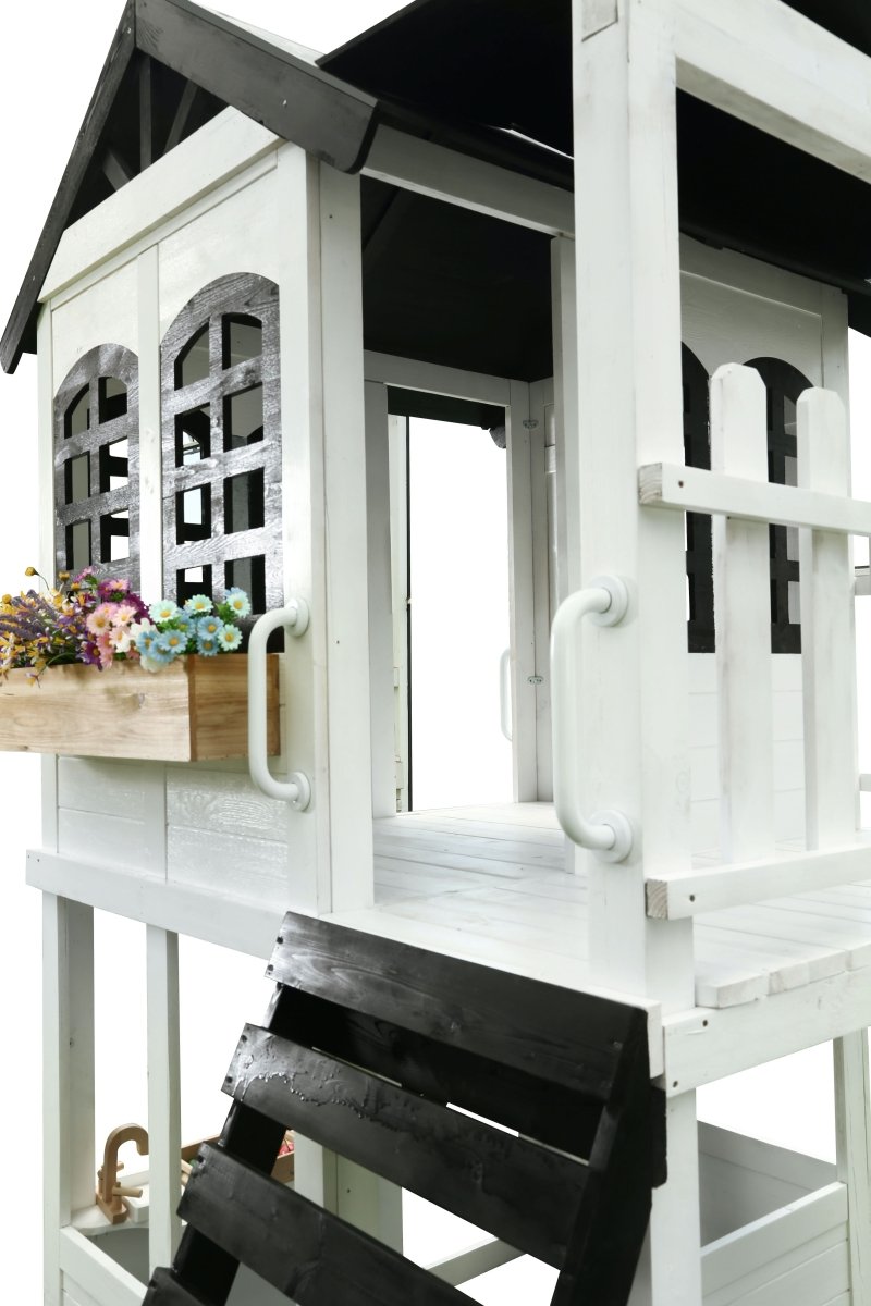 Farmhouse Designer 2 Story Playhouse - Smart Playrooms