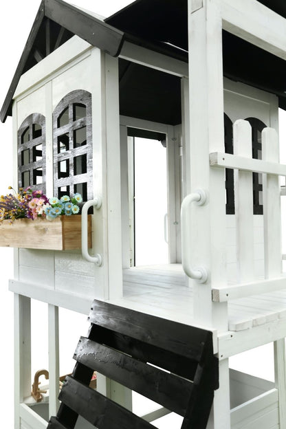 Farmhouse Designer 2 Story Playhouse - Smart Playrooms