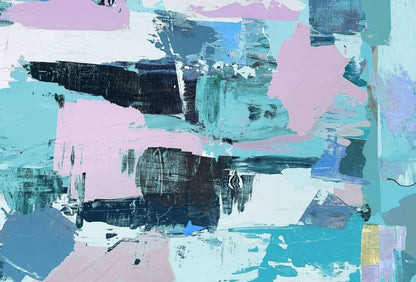 Cara Saven fixture wallpaper for playrooms featuring an abstract paint design in pastel colors