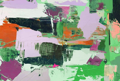 Cara Saven vibrant fixture wallpaper for playrooms featuring abstract brushstroke designs