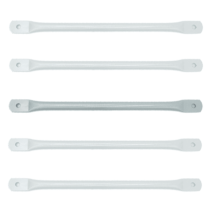 Set of five durable metal flat monkey bars for playroom with smooth finishes for safe climbing