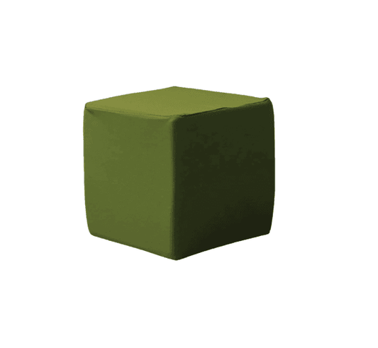 Green foam cube covers for playrooms, ideal for soft seating and safe play areas