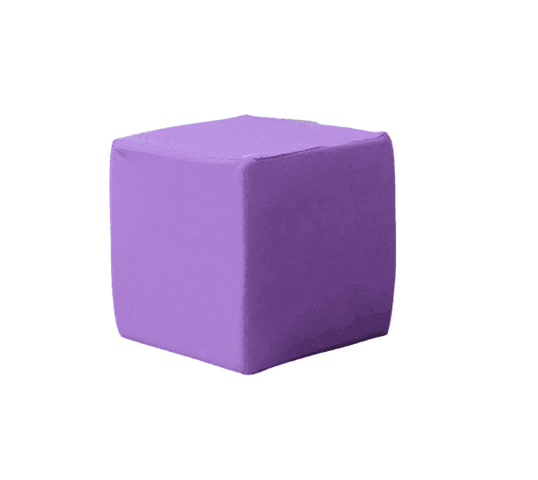 Purple foam cube covers for playrooms designed for safety and style