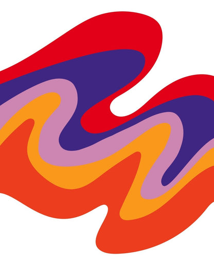 Groovy Wave Wall Paper - Smart Playrooms