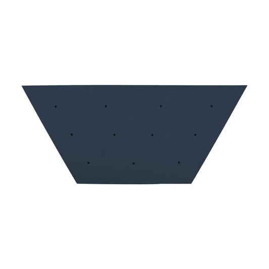 Elevate half-hex rock wall panel for kids in dark blue, perfect for indoor climbing fun