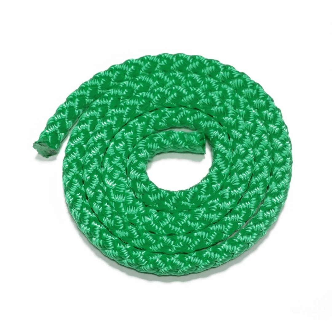 Loft Nets Green Climbing Rope for Creating a hammock net set for playroom adventures