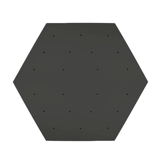 Elevate hexagon rock wall panel for kids in sturdy black design for climbing fun