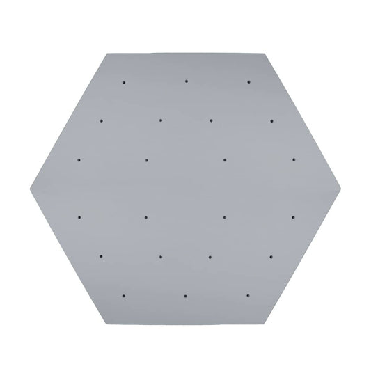 Elevate hexagon rock wall panel for kids in gray designed for indoor climbing activities