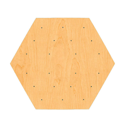 Elevate hexagon rock wall panel for kids featuring durable wood and multiple holds for climbing fun