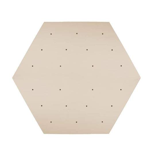 Elevate hexagon rock wall panel for kids with multiple climbing holds for safe indoor play