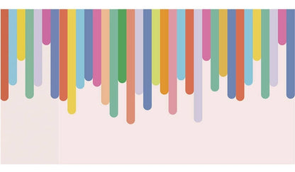 MOOUI ice cream wallpaper for playroom featuring colorful dripping design for a cheerful atmosphere
