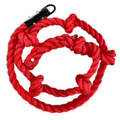 Jammar Indoor climbing rope for kids in bright red, ideal for safe indoor climbing activities