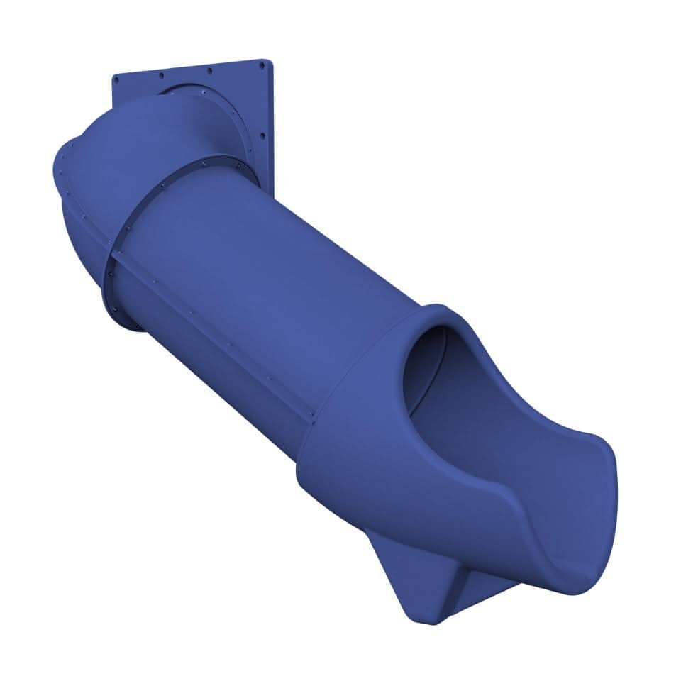 Dunrite Indoor Hook Tube Slide in Blue for Fun Indoor Play and Recreation