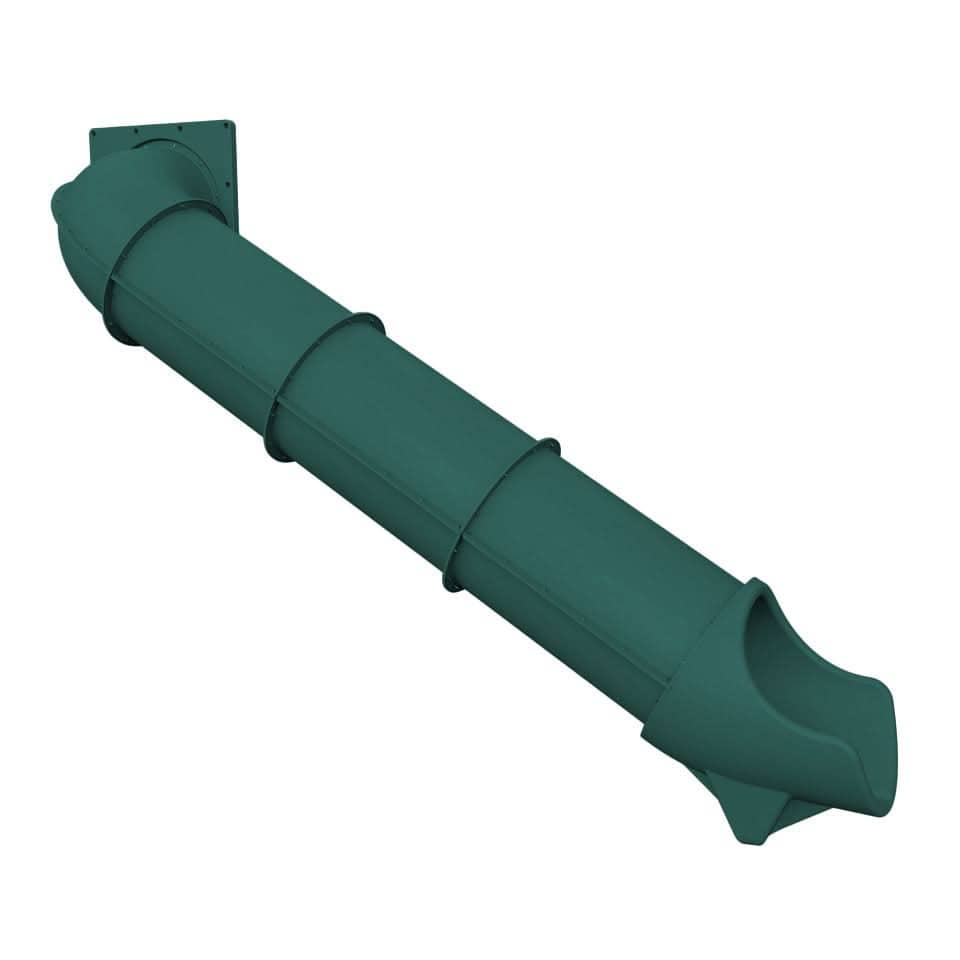 Dunrite indoor hook tube slide in green for fun indoor play and activities