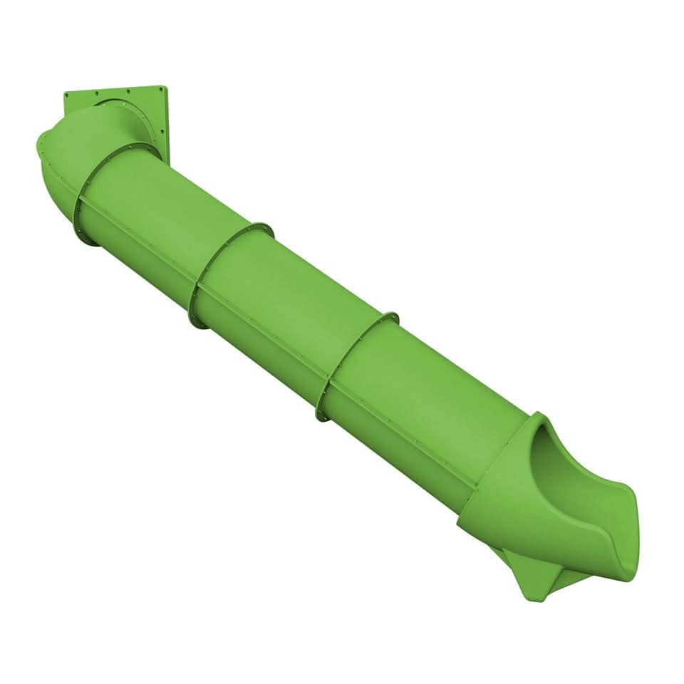 Dunrite indoor hook tube slide in bright green for exciting playtime fun