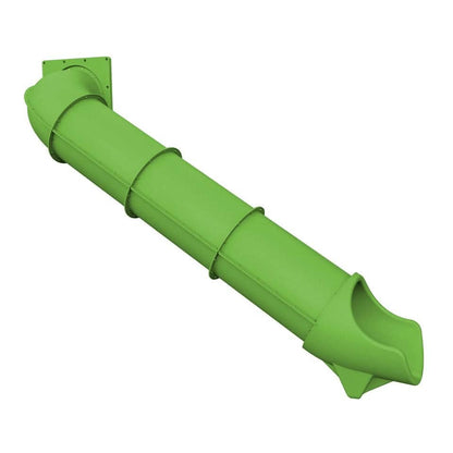 Dunrite indoor hook tube slide in bright green for exciting playtime fun