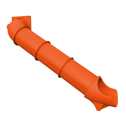 Dunrite indoor hook tube slide in vibrant orange for fun indoor play areas