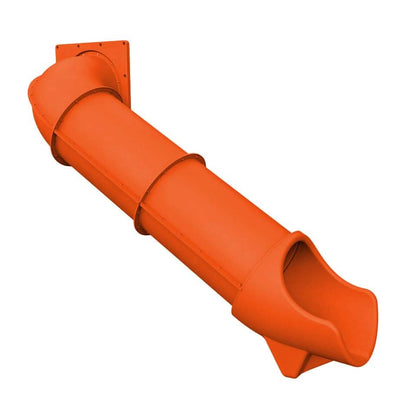 Dunrite indoor hook tube slide in bright orange for fun and safe indoor play areas