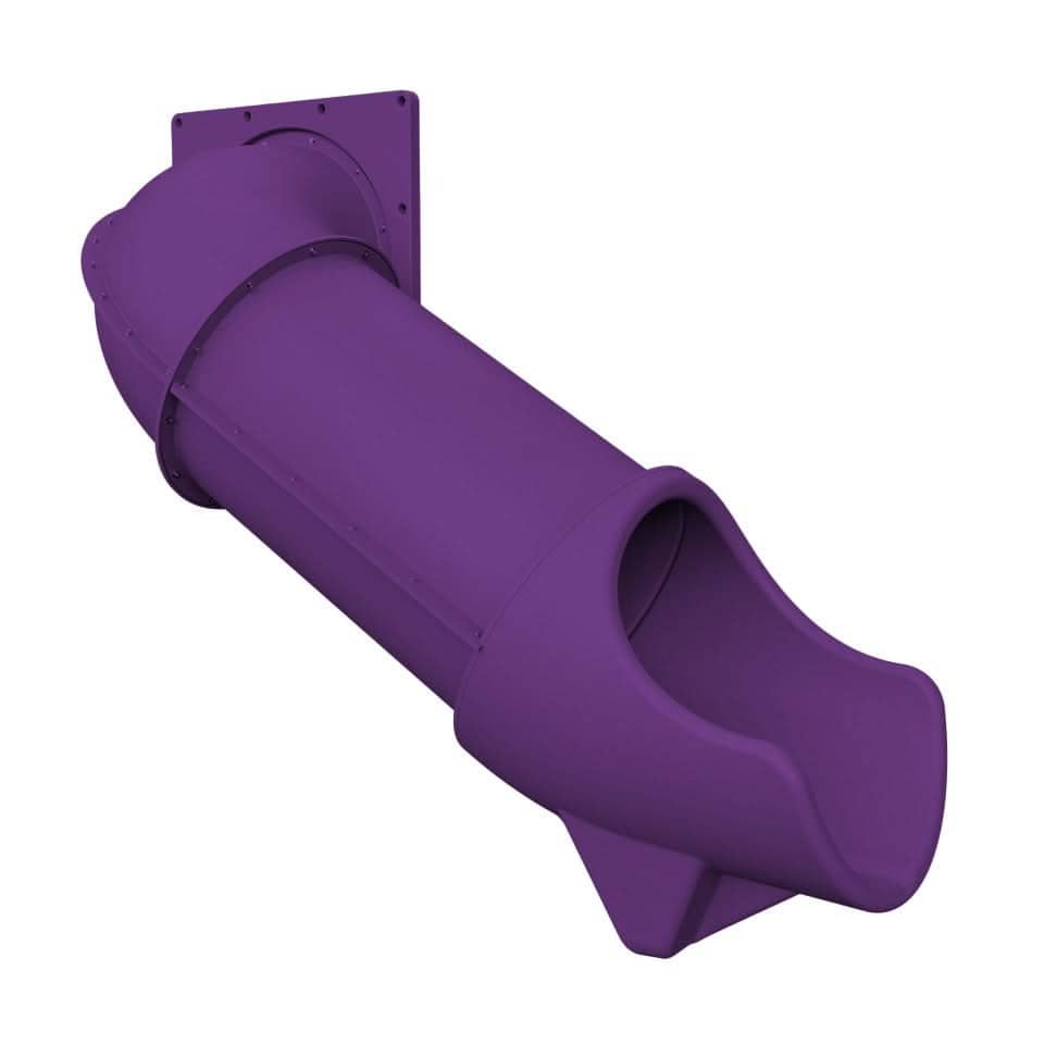Dunrite indoor hook tube slide in purple designed for fun and safe indoor play areas