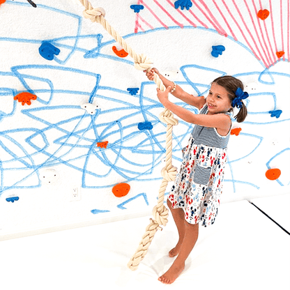 Indoor Knotted Climbing Rope - Smart Playrooms