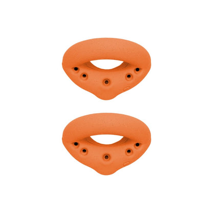 JZN kids rock climbing wall holds in orange, perfect for safe indoor climbing activities