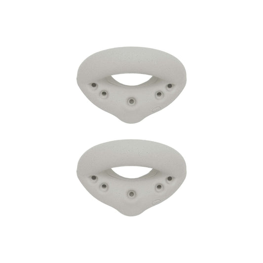 JZN kids rock climbing wall holds in white for safe indoor climbing fun