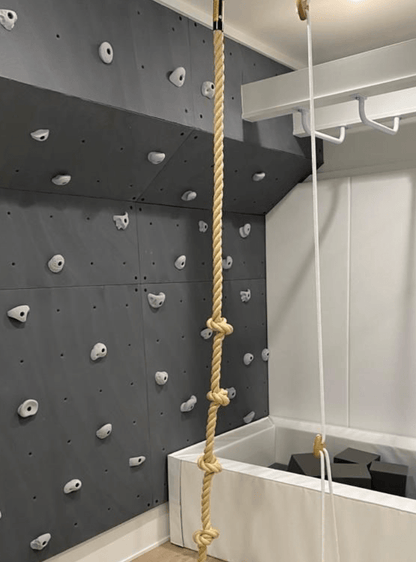 Knotted Climbing Rope - Tan - Smart Playrooms
