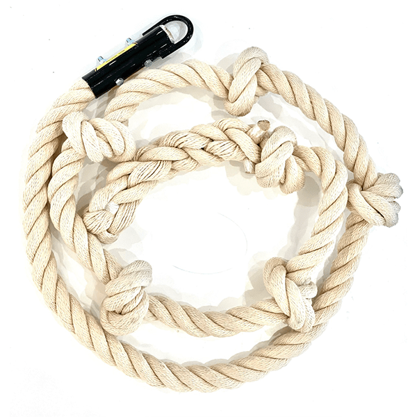 Knotted Climbing Rope - Tan - Smart Playrooms
