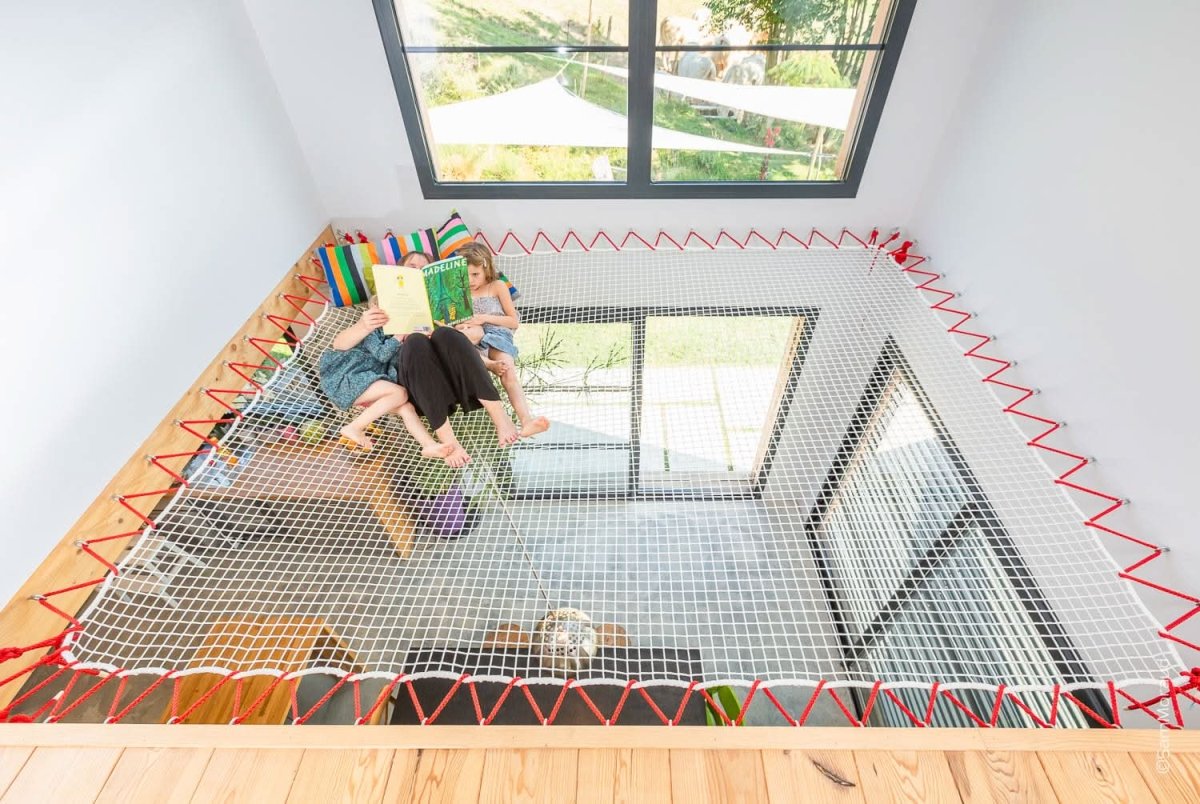 Large Hammock Net Set + Playhouse Window Net - Smart Playrooms