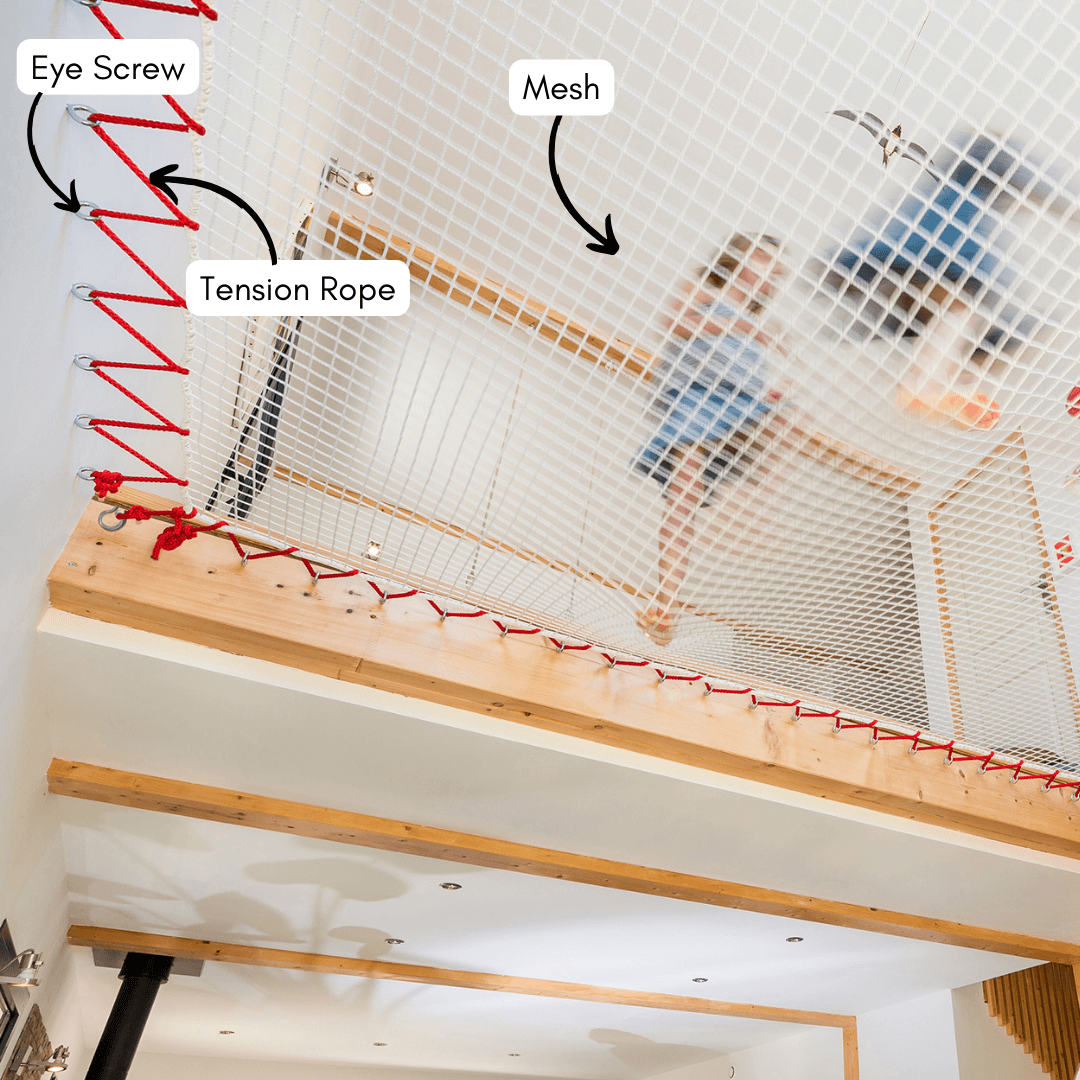 Large Hammock Net Set + Playhouse Window Net - Smart Playrooms