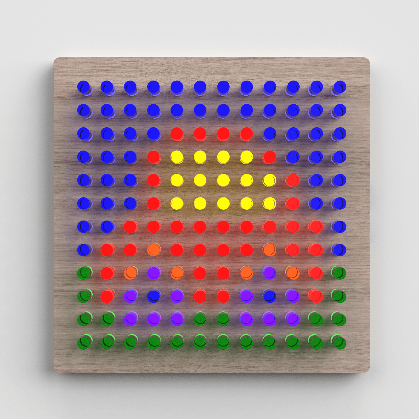 Colorful Mini Lite-Brite board for kids with vibrant pegs for creative STEM activities