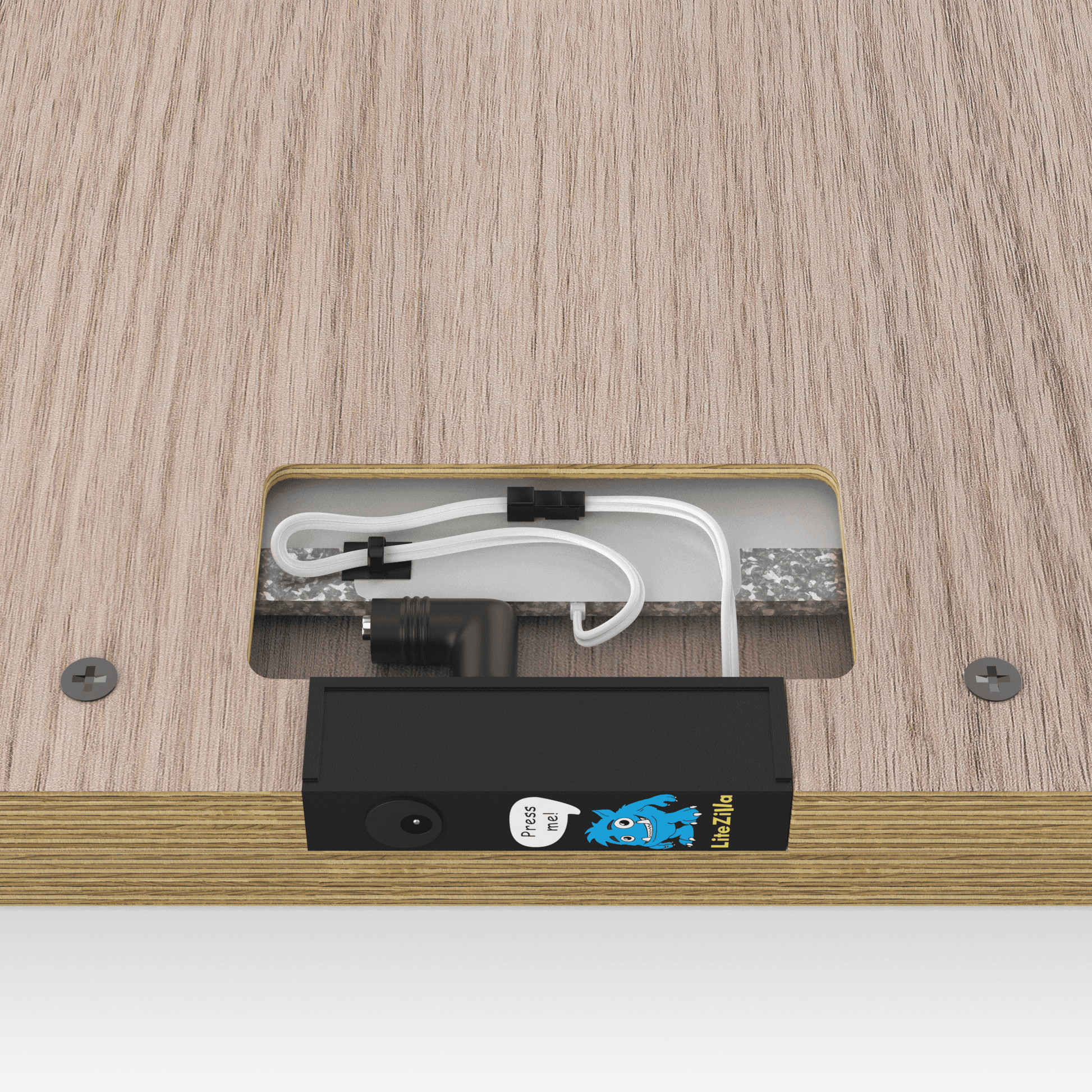 Mini Lite-Brite board for kids showing a power connection and design features