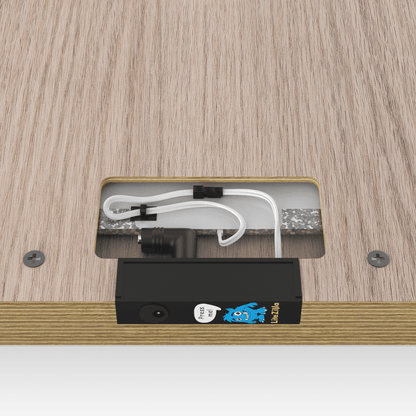 Mini Lite-Brite board for kids showing a power connection and design features