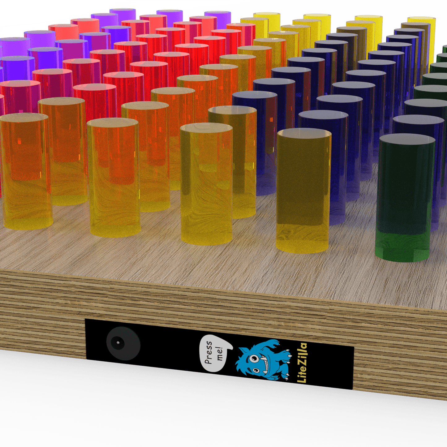 LiteZilla Mini Lite-Brite board for kids with colorful pegs for creative STEM activities