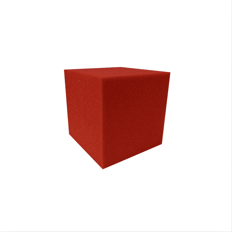 Red Envirolite Montessori foam cubes for safe and playful learning activities