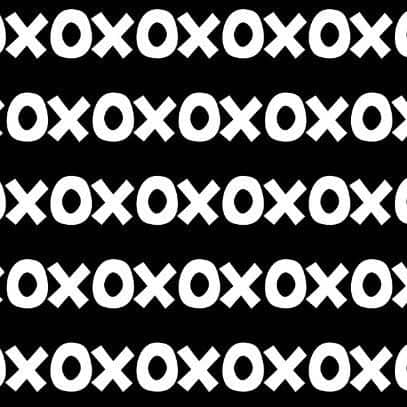 Montessori wallpaper for playroom featuring a playful black and white design with bold patterns