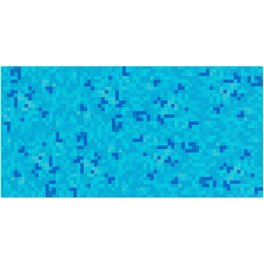 Blue mosaic brick building board for creative STEM activities and projects