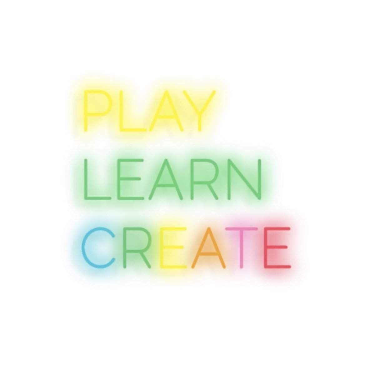 Play Learn Create Neon Sign - Smart Playrooms