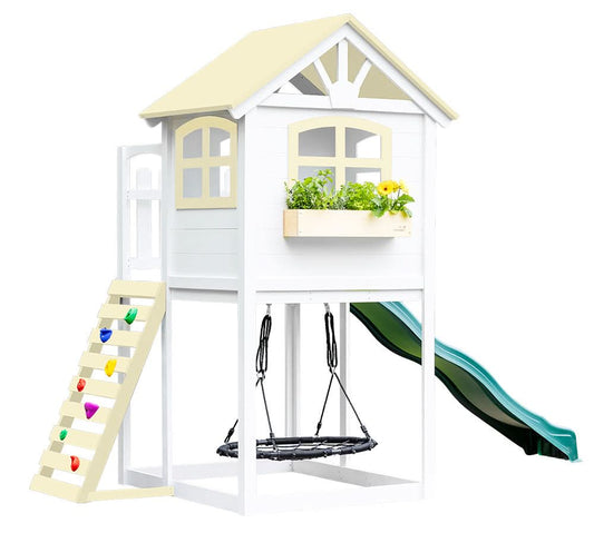 Playhouse + Swing Set + Custom Color - Smart Playrooms
