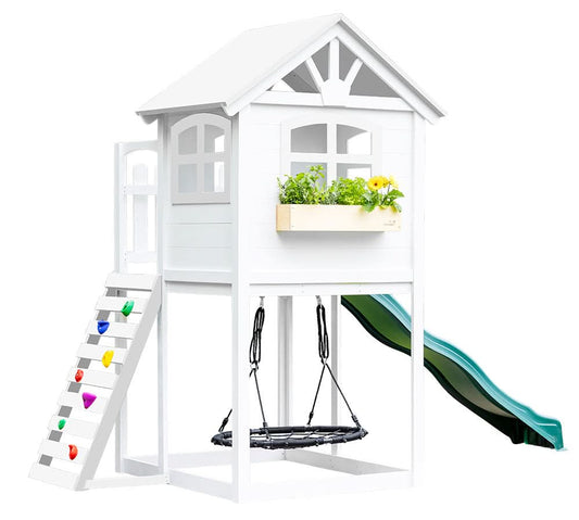 Playhouse + Swing Set + Custom Color - Smart Playrooms