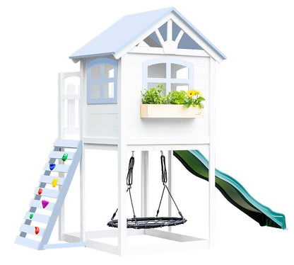 Playhouse + Swing Set + Custom Color - Smart Playrooms