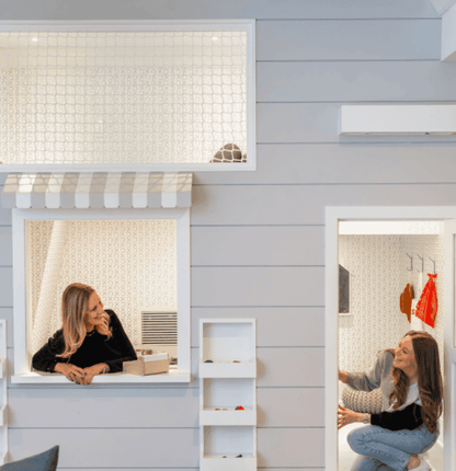 Loft Nets playroom hammock net set for fun indoor climbing and relaxation in a stylish playroom