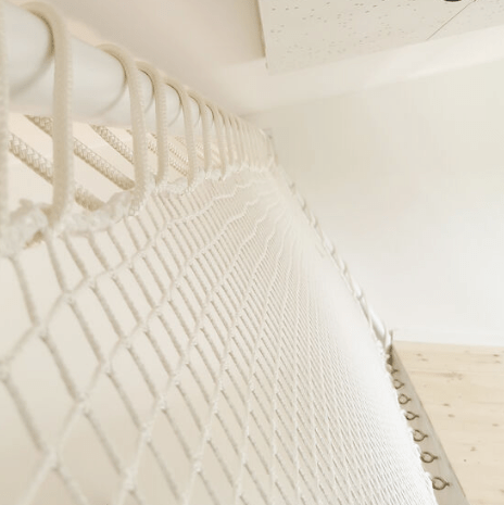 Loft Nets playroom hammock net set designed for safe indoor climbing and play activities