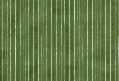 Cara Saven Playroom wallpaper featuring a green striped design for playful spaces