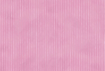Cara Saven playroom wallpaper in soft pink with vertical stripes for playful decor