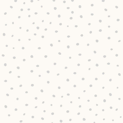 Polka Dots Gray Wallpaper - Smart Playrooms